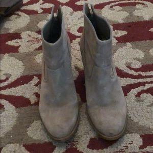Nine west taupe booties